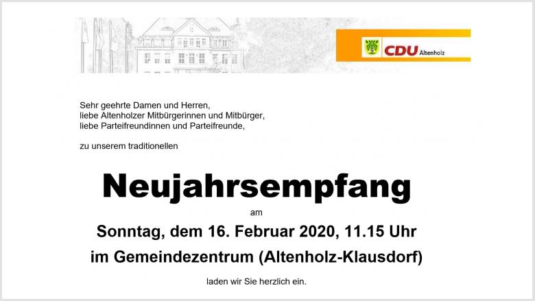 CDU-Neujahrsempfang 2020